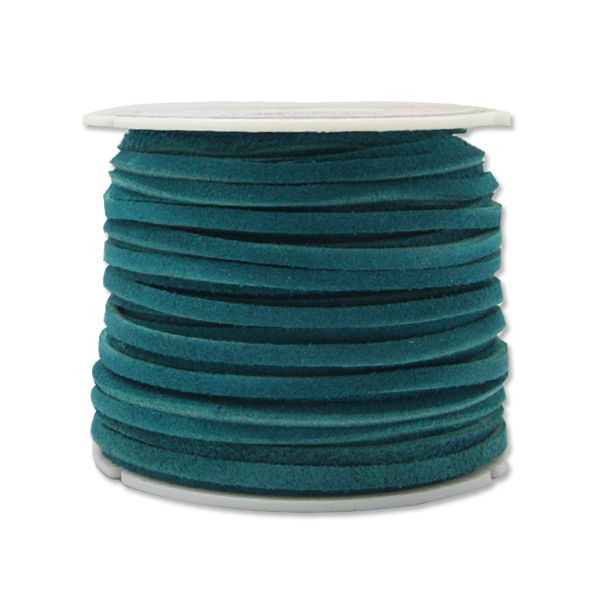 5014-08  Suede Lace 1/8`` x 25 yds. (0,3 cm x 22.9 m) Turquoise