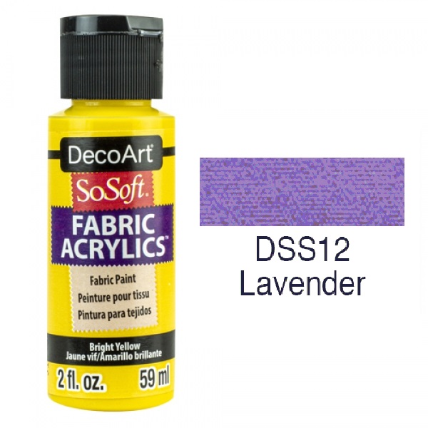 SoSoft Fabric Color-2oz(59ml)-DSS12-LAVENDER