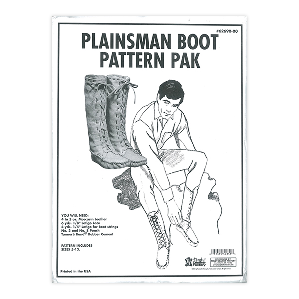 특가판매62690-00 Plainsman Boot Pattern Pack