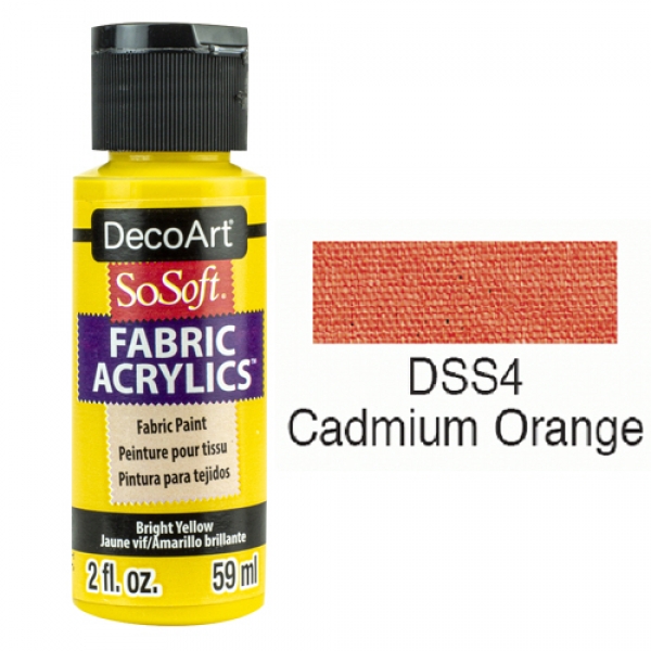 SoSoft Fabric Color-2oz(59ml)-DSS04-CADMIUM ORANGE