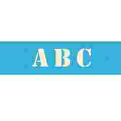 AS109 5＂ Stencil Font Alphabet (contains 7 sheets)
