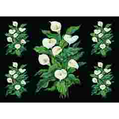 RS631 White Lilies(50*70cm) - 073