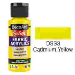 SoSoft Fabric Color-2oz(59ml)-DSS03-CADMIUM YELLOW