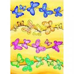 A4-0214 A4 Rainbow Butterflies by Janet Eadie(A4 size) - 181