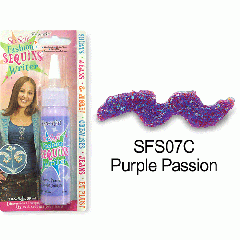 [특가판매]SoSoft Fashion Sequins Writer(직물용 반짝이물감)-SFS07C Purple Passion