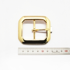 1587-03 Clipped Corner Buckle 1-1/2`` (38 mm) Brass Plated