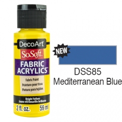 SoSoft Fabric Color-2oz(59ml)-DSS85-Mediterranean Blue