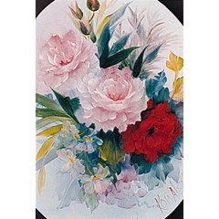 [특가판매]Bob Ross Floral Packets-RKP007-Red/Pink Roses Oval
