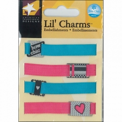 Lil Charms:LC-0311 Chic Ribbon Chrm S1v[특가판매]