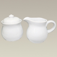 [특가판매]5337-4＂ Ceramic Sugar and Creamer Set