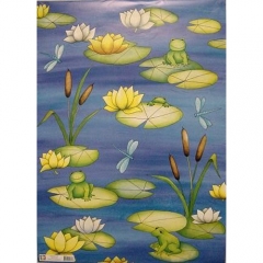 JE219 Frogs on Lilies(50*70cm) - 089