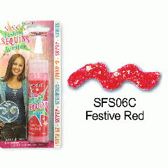 [특가판매]SoSoft Fashion Sequins Writer(직물용 반짝이물감)-SFS06C Festive Red