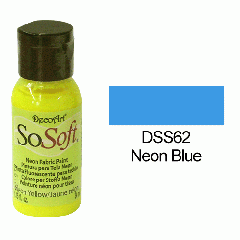 SoSoft Fabric Color-1.15oz(29.6ml)-DSS62-Neon Blue