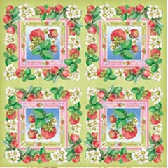 DFC032:Classic Paper Napkin-Strawberries(12장)