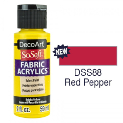 SoSoft Fabric Color-2oz(59ml)-DSS88-Red Pepper