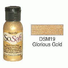 SoSoft Fabric Color-2oz(59ml)-DSM19-Glorious Gold Metallic
