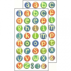 Puffy Alphabet Stickers:ST-0626 Fun Lowercase Brights[특가판매]