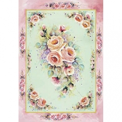 RS645 Pink Roses(50*70cm) - 103