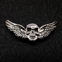 71502-04 Skull Wings Cycle Concho 2`` (5.1 cm) x 1`` (2.5 cm)