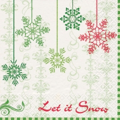 611251-Let it Snow Green 넵킨페이퍼(20매)