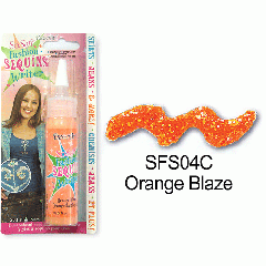 [특가판매]SoSoft Fashion Sequins Writer(직물용 반짝이물감)-SFS04C Orange Blaze