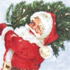 611320-Santa with His Tree 넵킨페이퍼(20매)