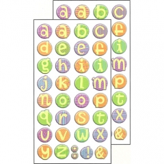 Puffy Alphabet Stickers:ST-0628 Fun Lowercase Pastels[특가판매]