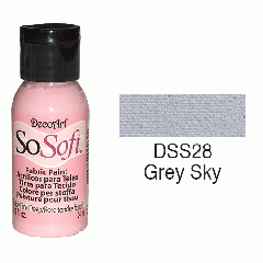 SoSoft Fabric Color-1.15oz(29.6ml)-DSS28-Grey Sky