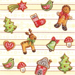 611338-Gingerbread 넵킨페이퍼(20매)