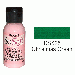 SoSoft Fabric Color-1.15oz(29.6ml)-DSS26-Christmas Green
