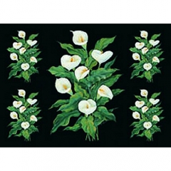 RS631 White Lilies(50*70cm) - 073