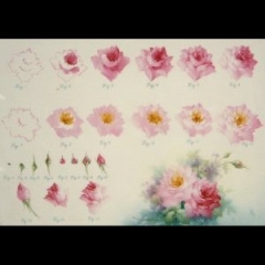 특가판매ST11-Rose Painting Steps