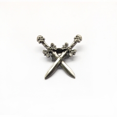 71504-10 Crossed Swords Concho 1-1/4`` (3.2 cm) x 1-1/4`` (3.2 cm)