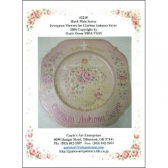 [특가판매][Packet]#1210 Birth Plate Series Eruopean Flowers for Clarissa Autumn Sayre