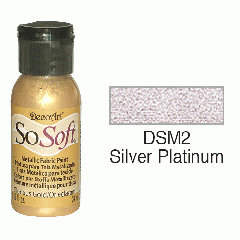 SoSoft Fabric Color-1.15oz(29.6ml)-DSM2-Silver Platinum Metallic