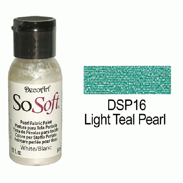 SoSoft Fabric Color-1.15oz(29.6ml)-DSP16-Light Teal Pearl