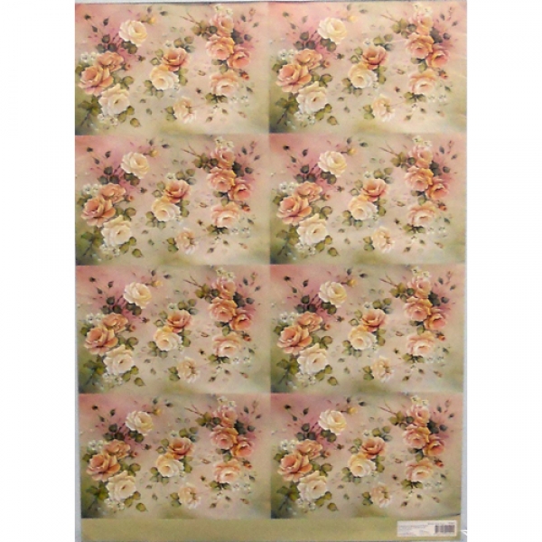 A4-836 A4 Minature Annie's Roses by Annette Stevenson(A4 size) - 162