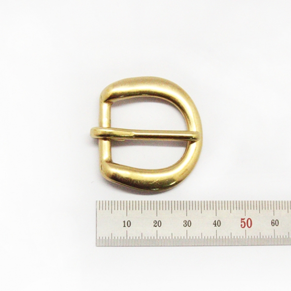 1589-01 Heel-Bar Buckle 3/4`` (1.9 cm) Solid Brass