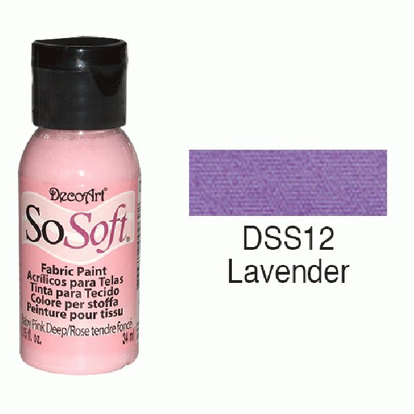 SoSoft Fabric Color-1.15oz(29.6ml)-DSS12-Lavender