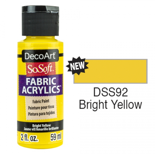 SoSoft Fabric Color-2oz(59ml)-DSS92-Bright Yellow