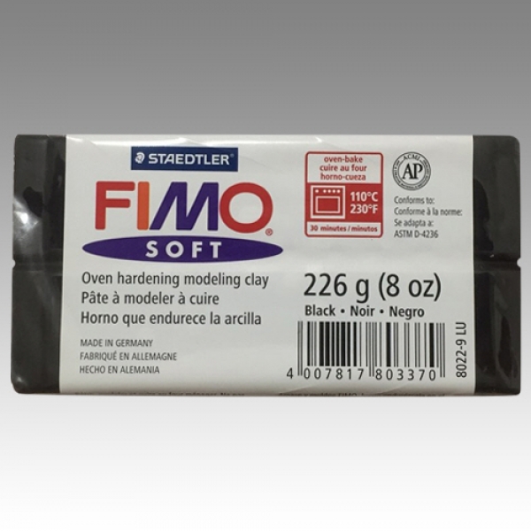 FIMO SOFT-9 Black 8oz