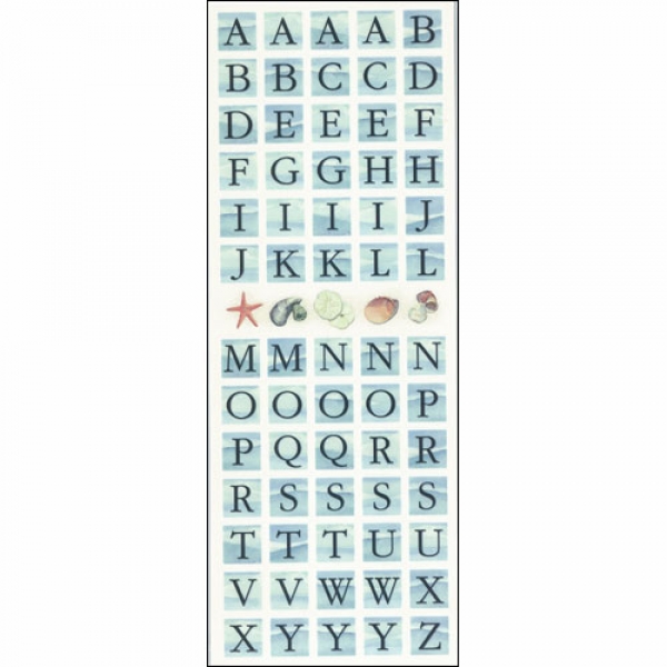 스티커:ST-0233 Seashore Alphabet[특가판매]