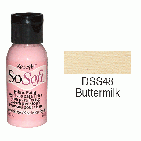SoSoft Fabric Color-1.15oz(29.6ml)-DSS48-Buttermilk