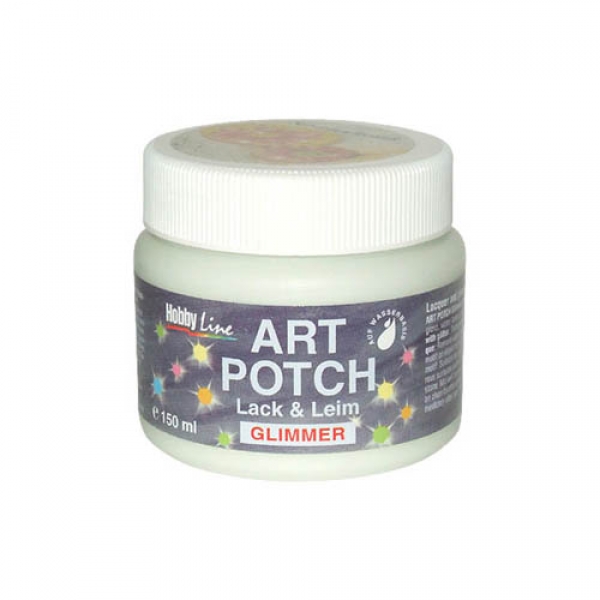 (데쿠파쥬,넵킨아트용 풀:반짝이)Art Potch Varnish & Glue Glitter-150ml
