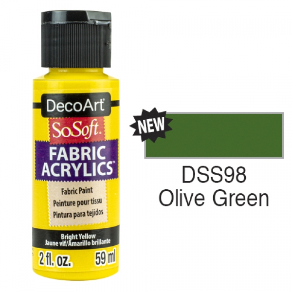 SoSoft Fabric Color-2oz(59ml)-DSS98-Olive Green